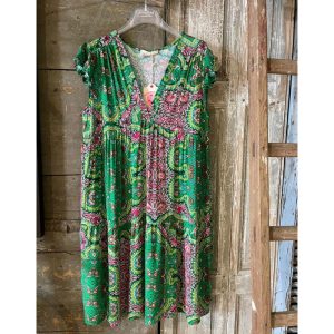 Green Eliana Dress fra Cabana Living, Str. M/L