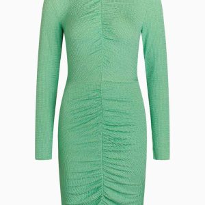 Flex Crepe Vulcan Dress - Light Grass Green - Mads Nørgaard - Grøn L