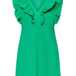 Pieces - Kjole - PC Ama SL Ruffle Dress - Irish Green