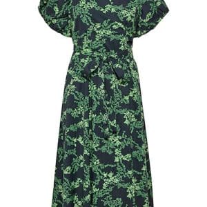 Gestuz - Kjole - OmaiaGZ P Wrap Dress - Green Flower