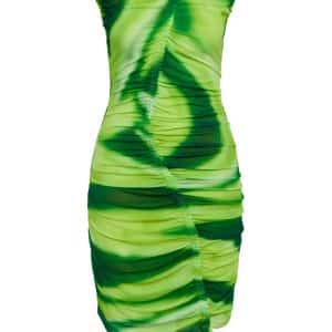 BZR - Kjole - Mela Crinckle Dress - Lime