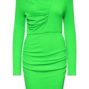 Pieces - Kjole - PC Olivia LS Midi Dress - Green Flash