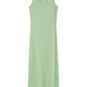 NAME IT Lang Kjole Lommi Arcadian Green