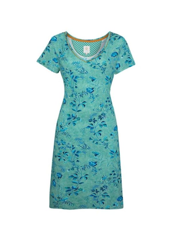 S Djoy Short Sleeve Nightdress Tokyo Blossom Green