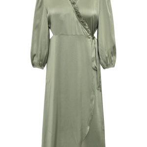 A-View - Kjole - Peony 3/4 Sleeve Dress - Pale green