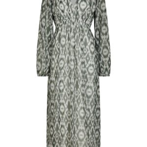 Neo Noir - Kjole - Silfi Graphic Fade Dress - Dusty green (Levering slut juli)