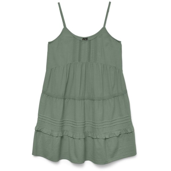 VERO MODA dame kjole VMPRETTY - Hedge Green