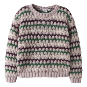 NAME IT Striktrøje Lene Burnished Lilac